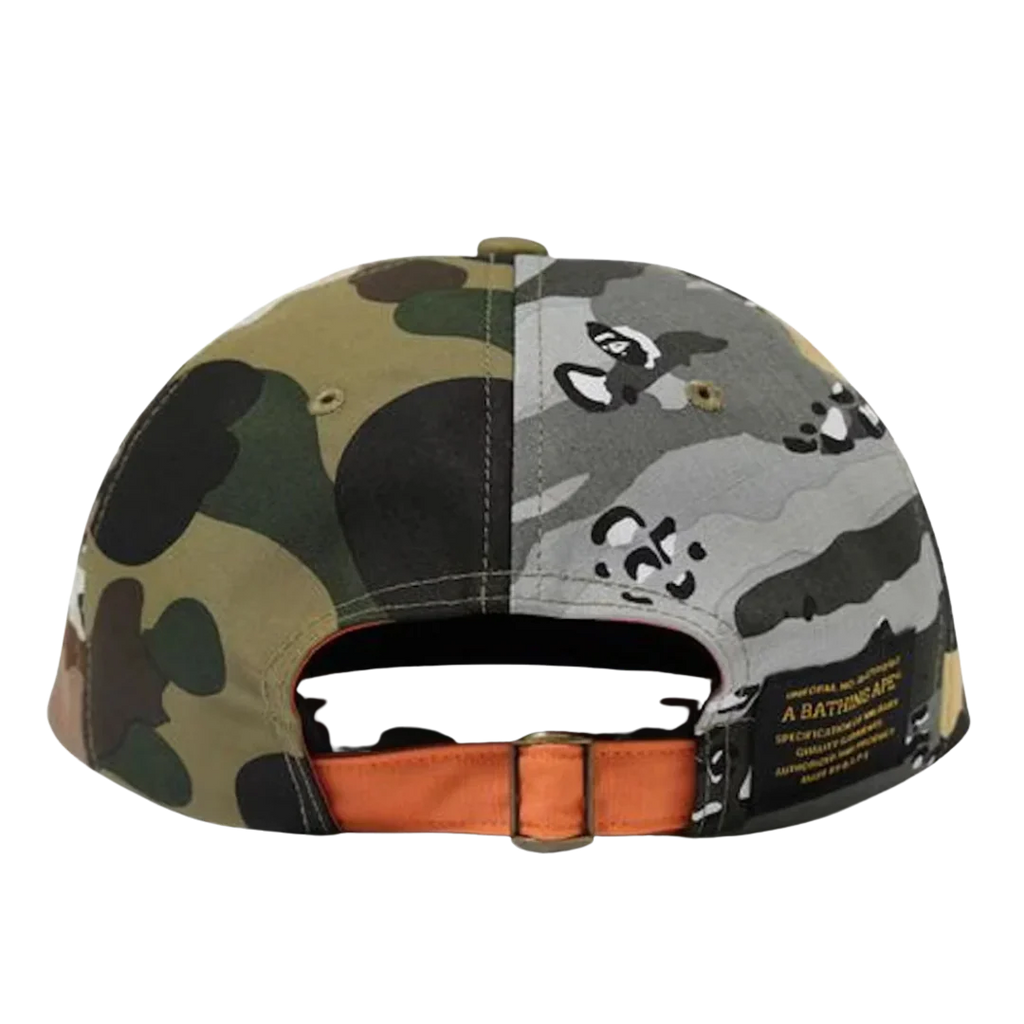 BAPE Mad Shark Crazy Camo Panel Cap Multi