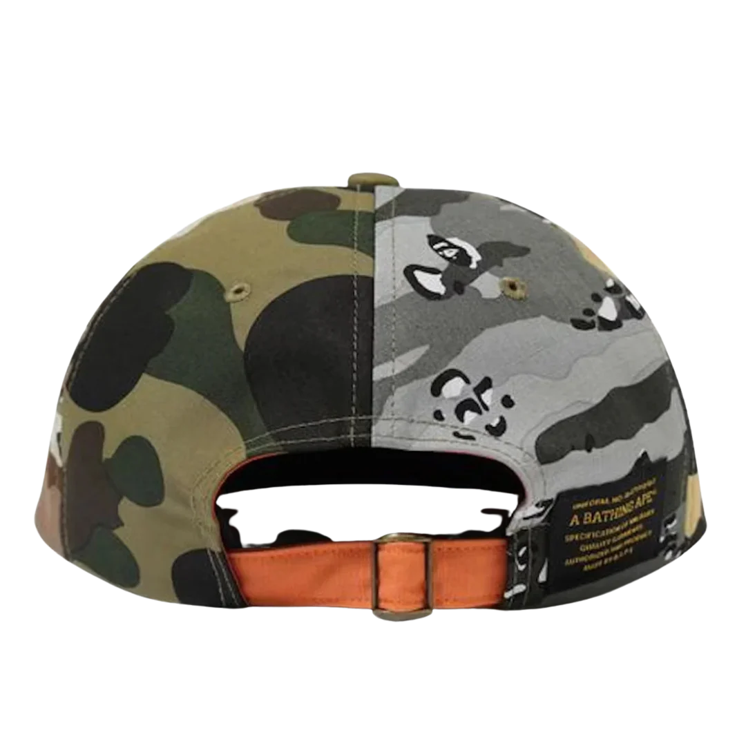 BAPE Mad Shark Crazy Camo Panel Cap Multi