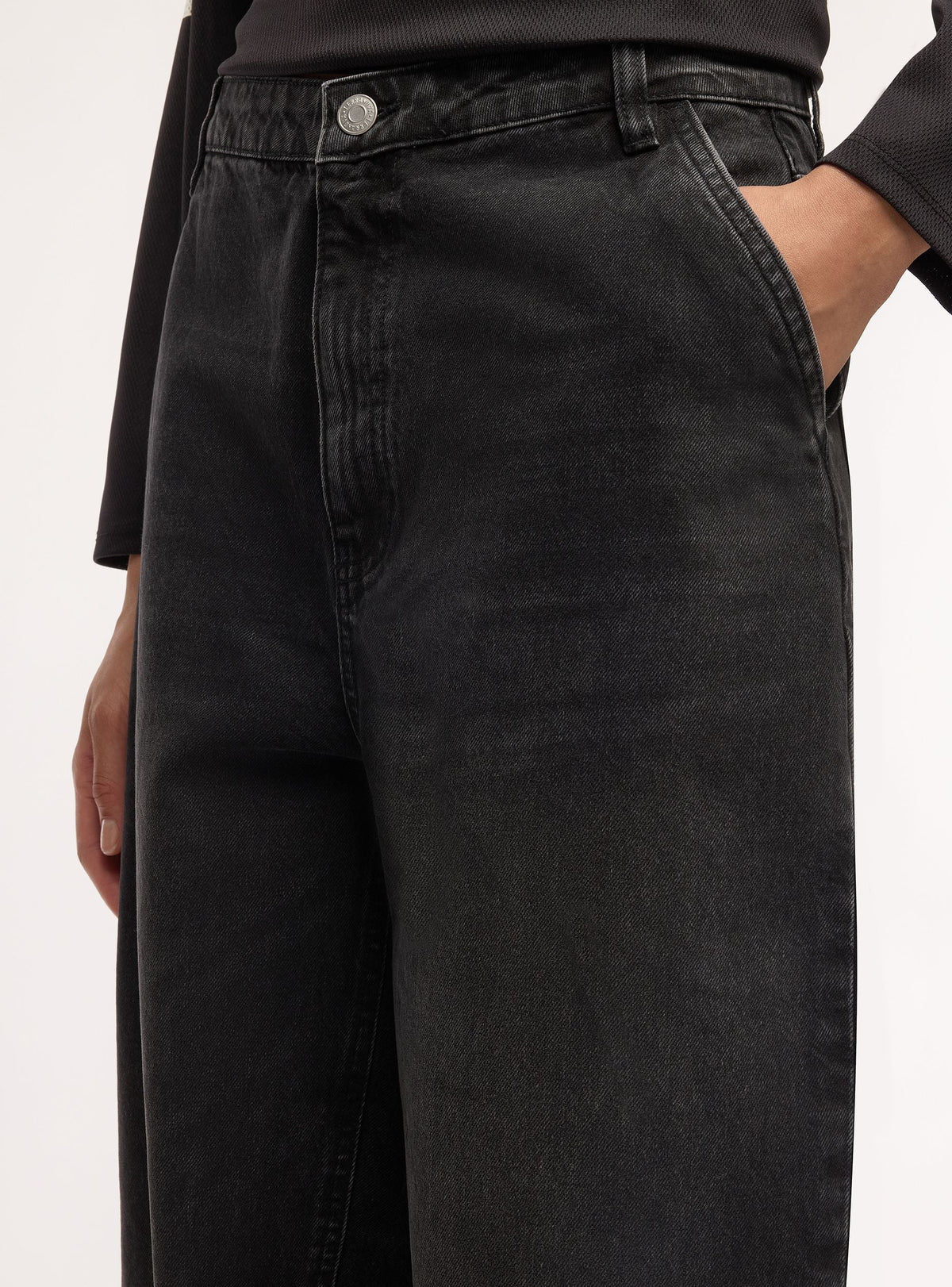 Black High-Rise Baggy Jeans