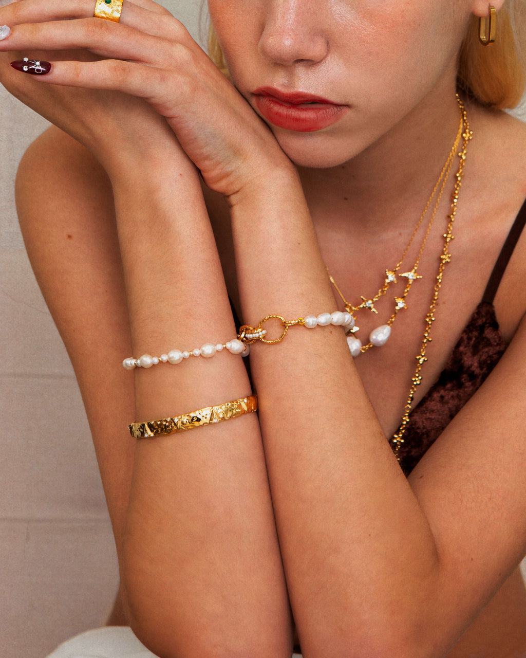 Pulsera de perlas Kayla