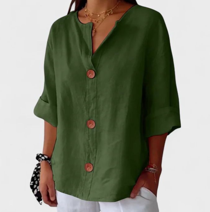 Linda | Blusa Casual de Lino