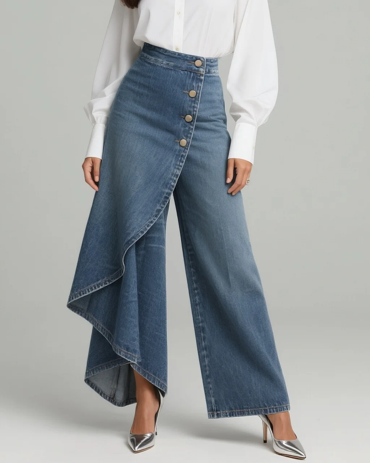 Audrey | Pantalones de mezclilla envolventes