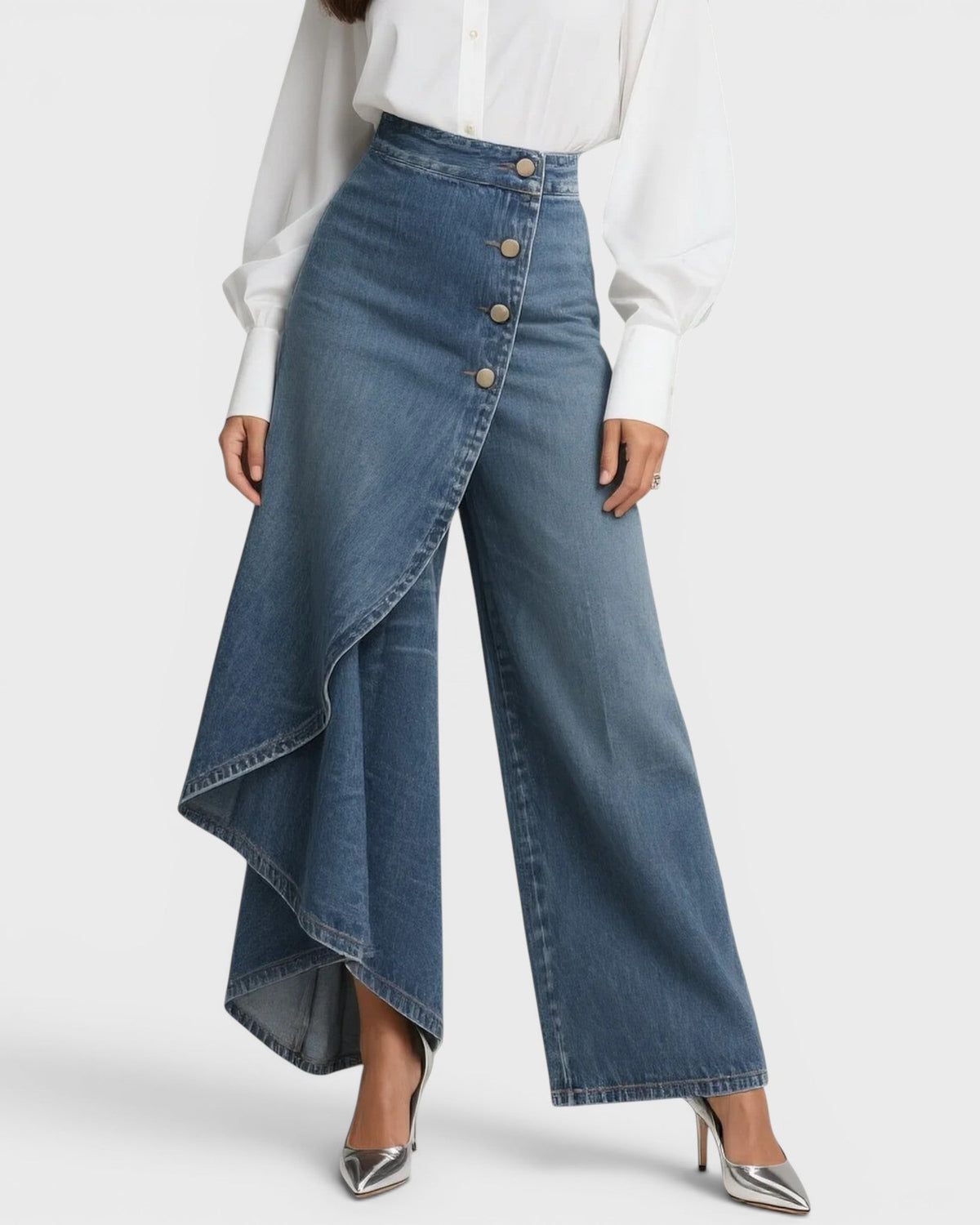 Audrey | Pantalones de mezclilla envolventes