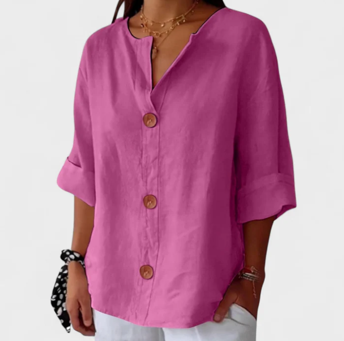 Linda | Blusa Casual de Lino
