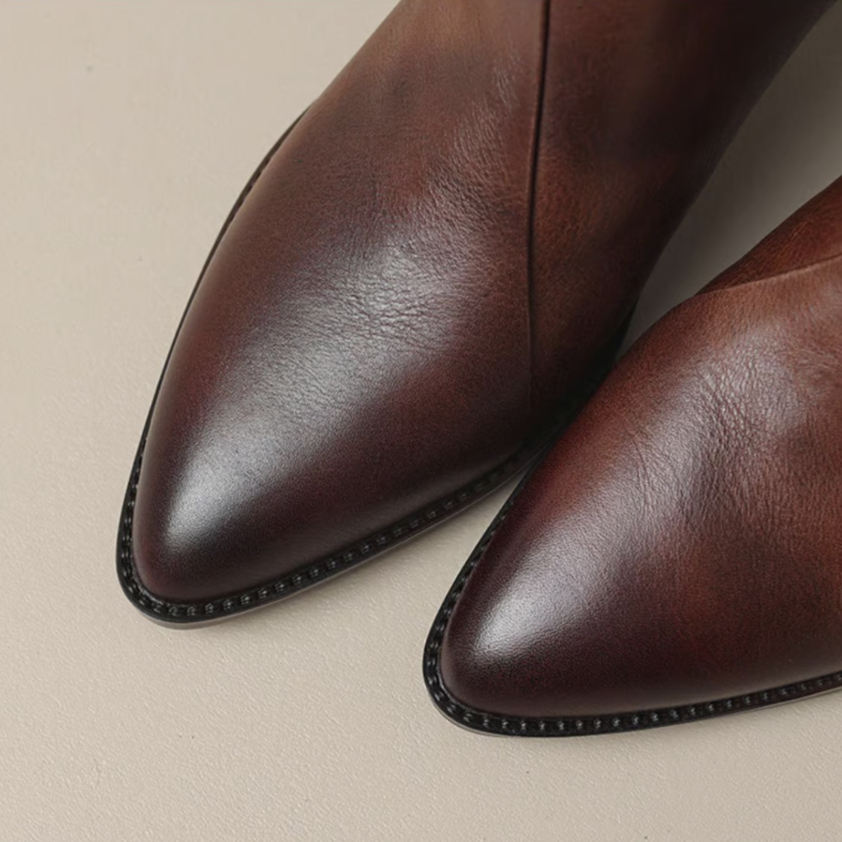 Camille | Botines de Lujo de Tacón Bajo