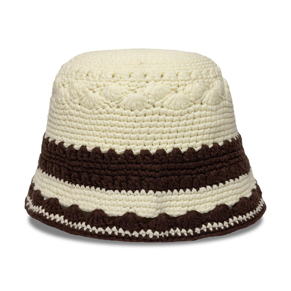 New Era Crochet Border White Explorer Bucket Hat