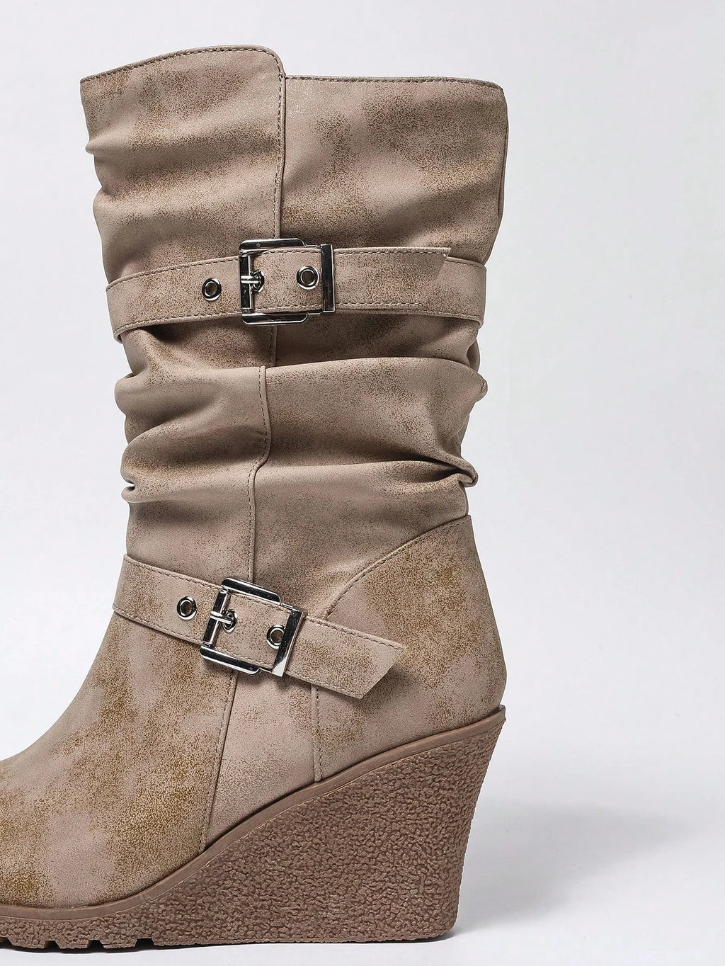Trindade | Botas Chelsea de cuña con hebilla, de puntera redonda