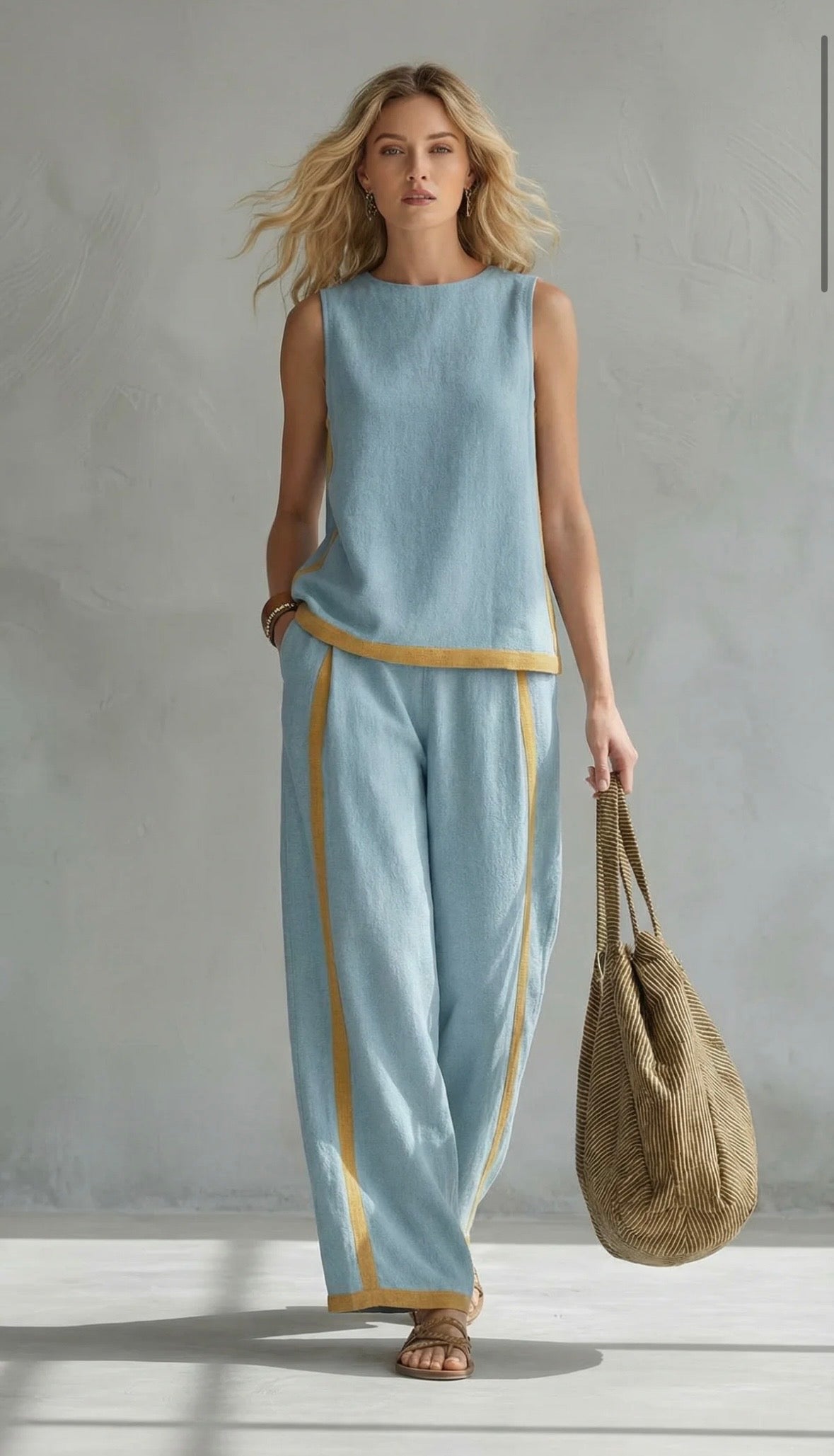 Conjunto Solène de Dos Piezas Fluido y Elegante