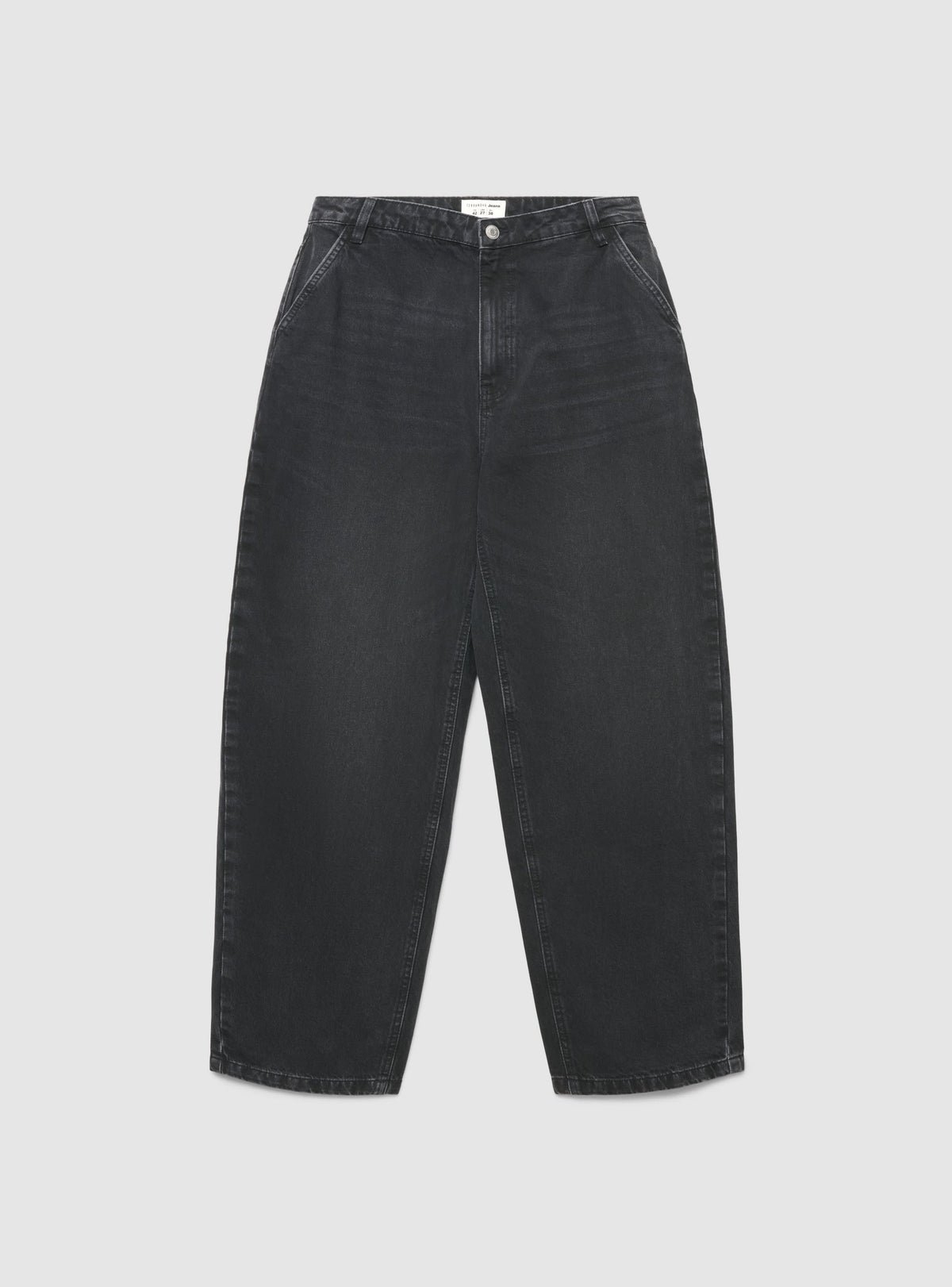 Black High-Rise Baggy Jeans