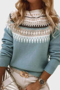 Abril | Jersey de Cuello Redondo Texturizado