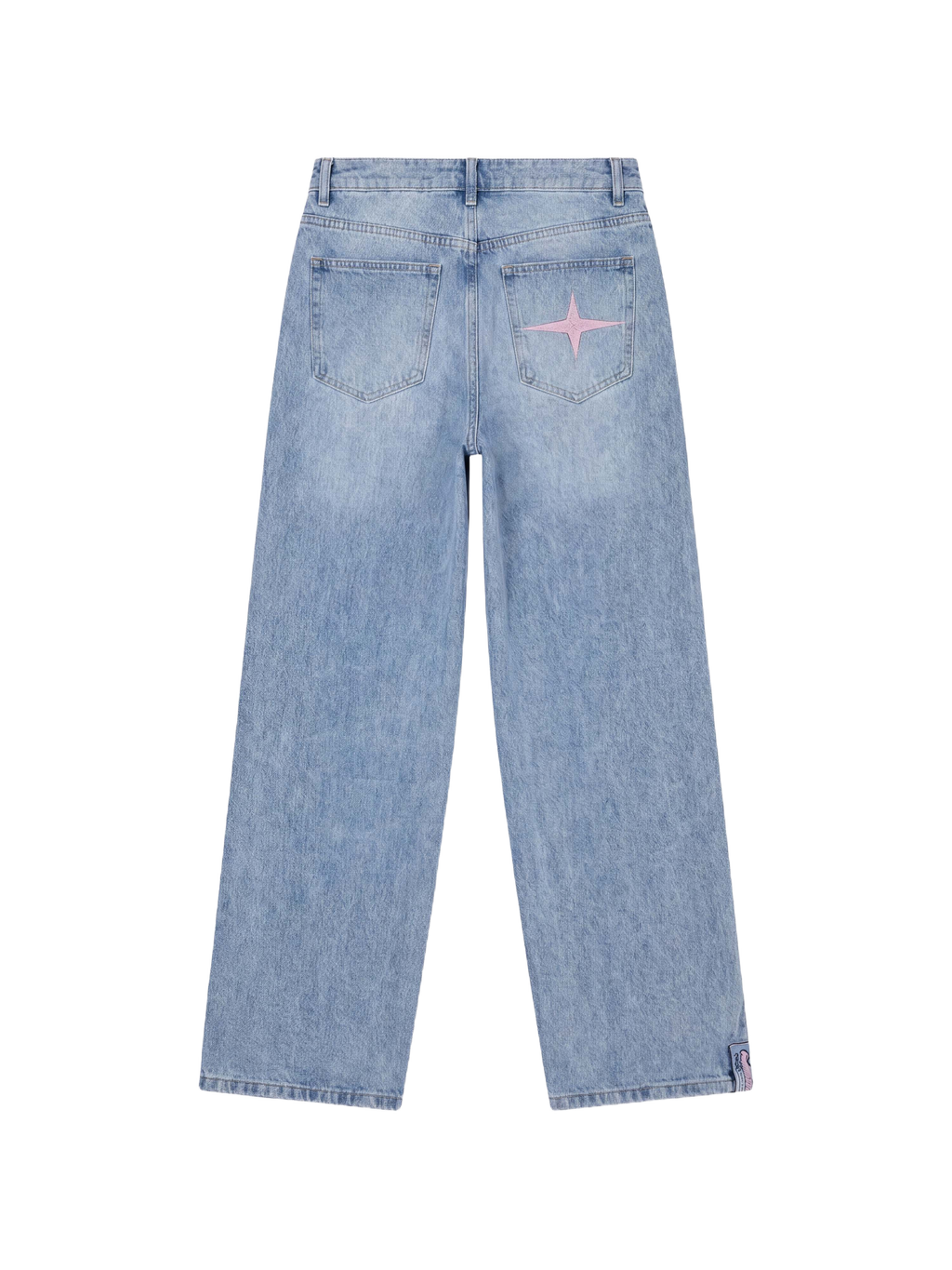 Fluffy Faded Jeans