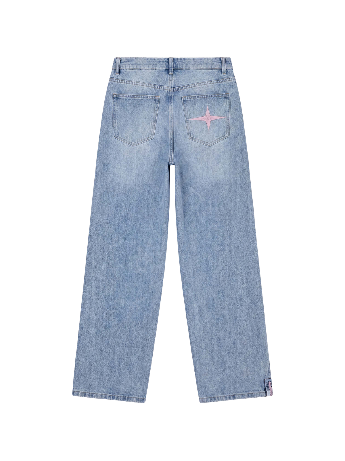 Fluffy Faded Jeans