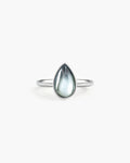 Anillo Gota de Agua en Azul Marino