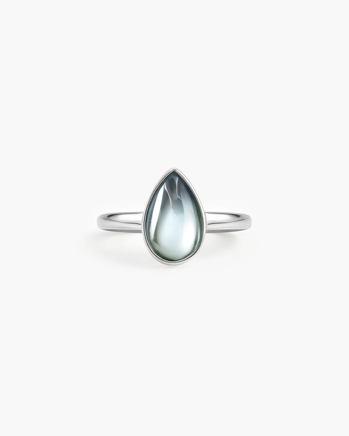 Anillo Gota de Agua en Azul Marino