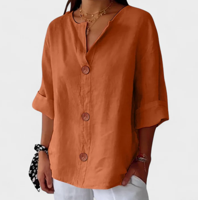 Linda | Blusa Casual de Lino