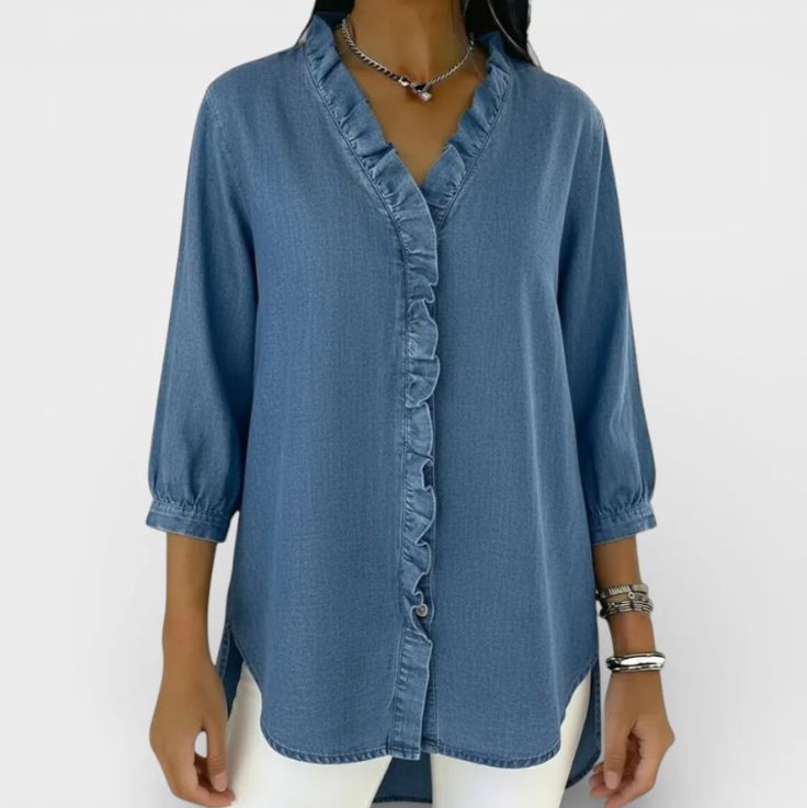 Mónica | Blusa Elegante con Volantes