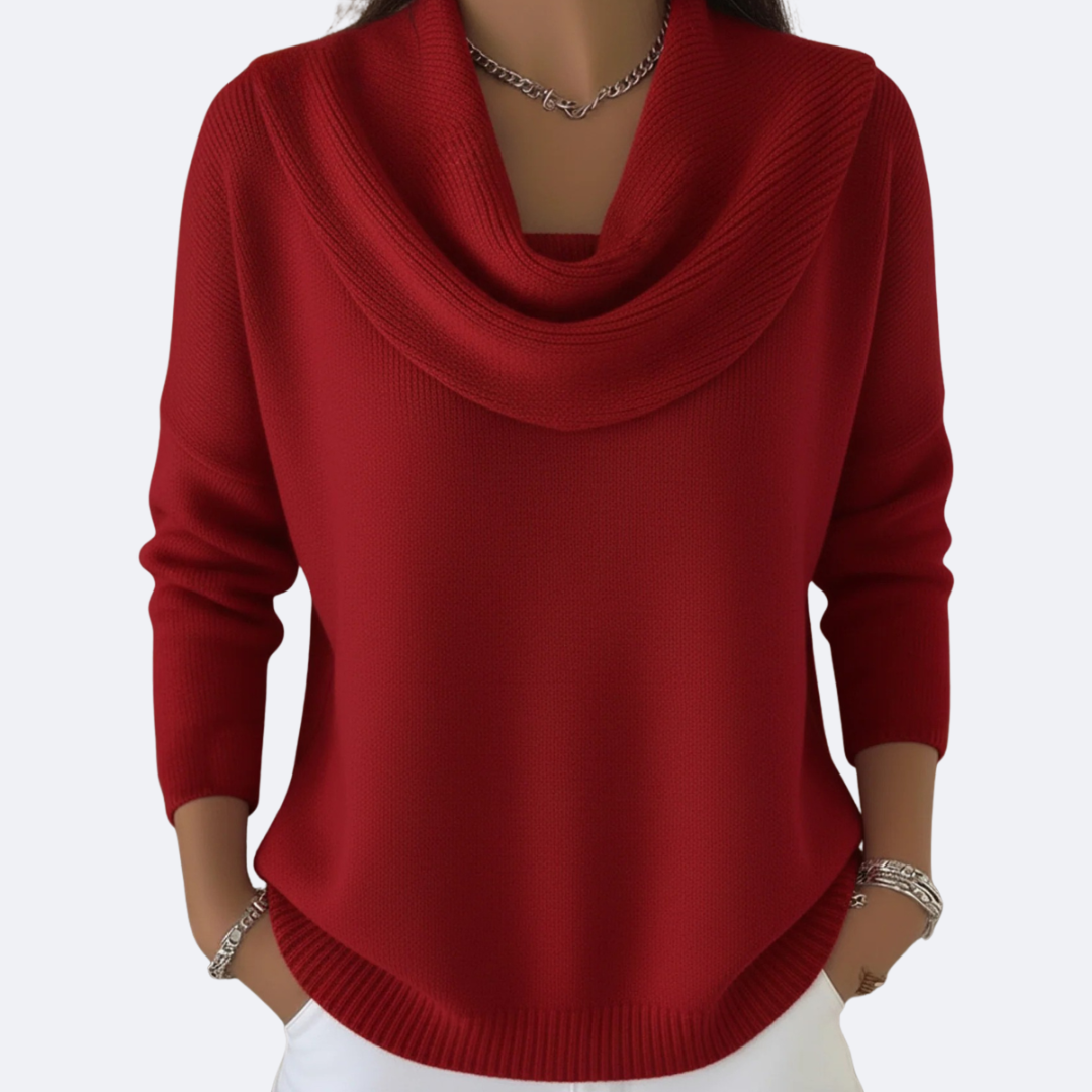 Giulia | Jersey Acogedor con Cuello de Volantes