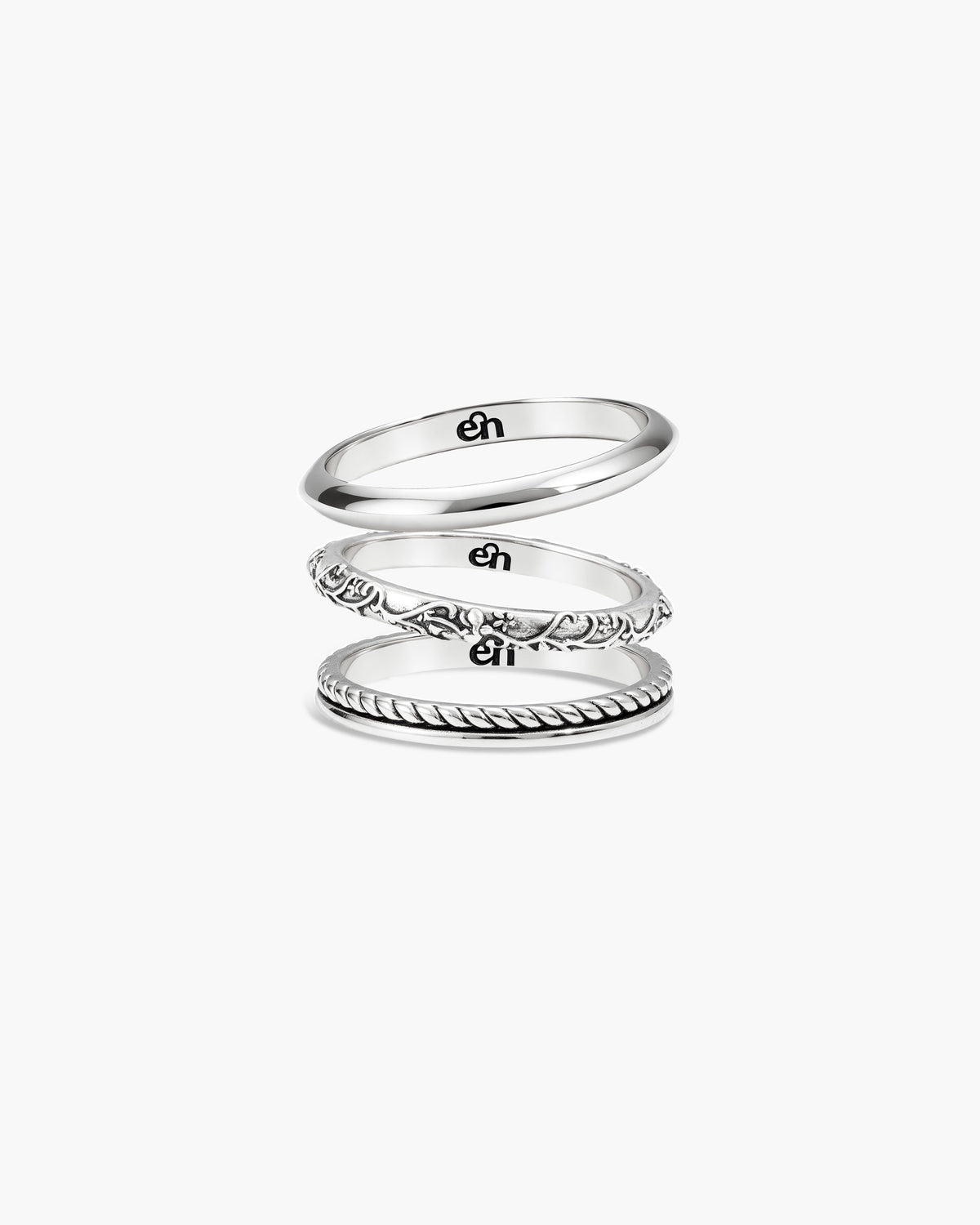 Orchid Stacking Ring Set in Gold