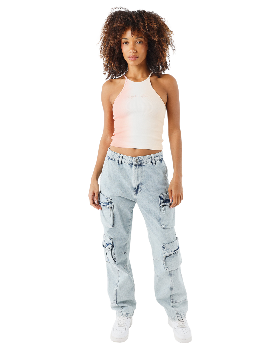 Peach Ombré Crop Top