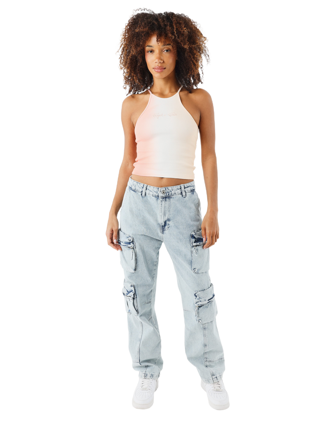 Peach Ombré Crop Top