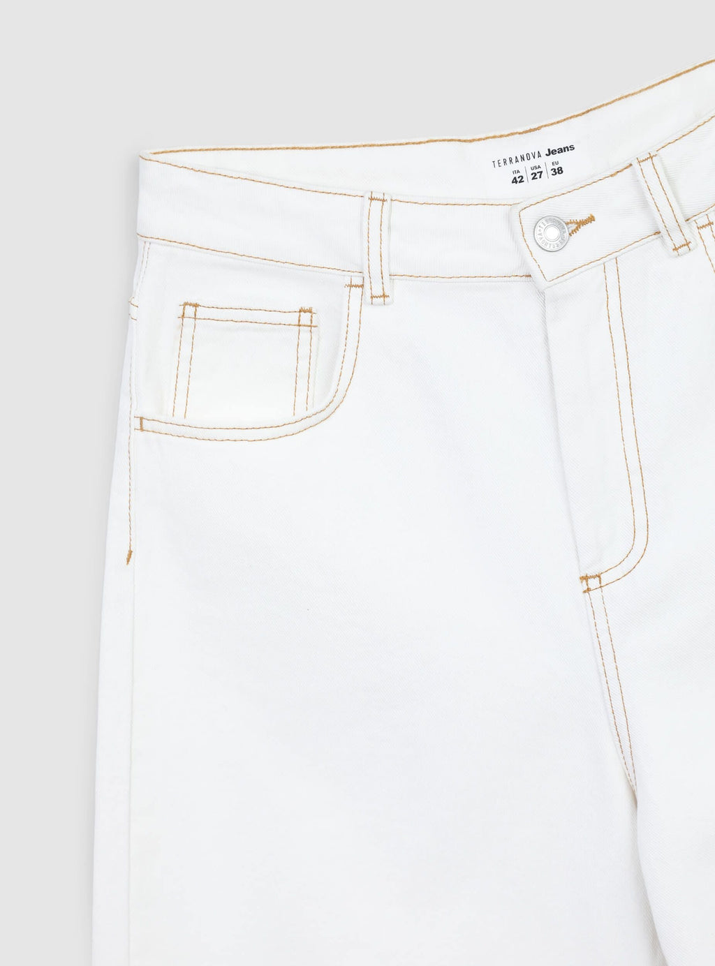 White Wool Five-Pocket Bermuda Shorts