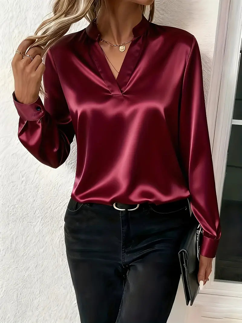 Claudine | Blusa Satinada Elegante Atemporal