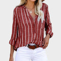 Débora - Blusa artesanal con rayas