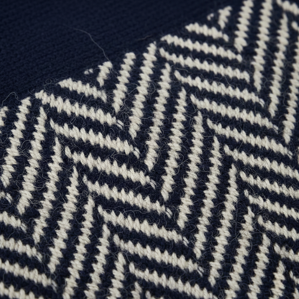 Mencía | Jersey de Cuello Alto con Zigzag