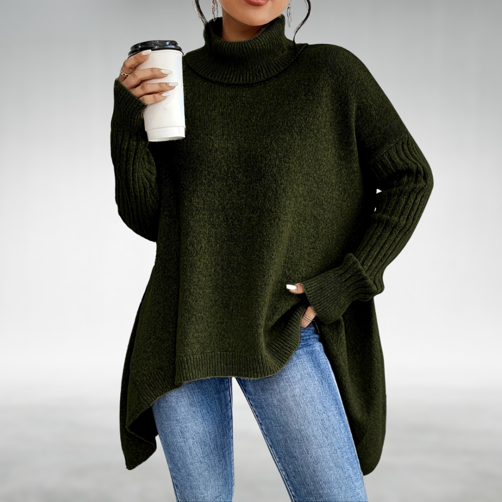 Jana | Jersey Elegante de Cuello Alto
