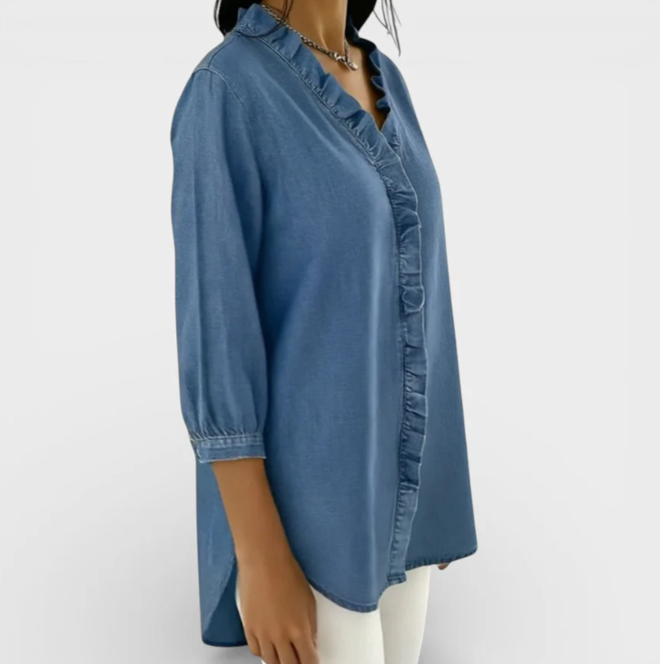 Mónica | Blusa Elegante con Volantes