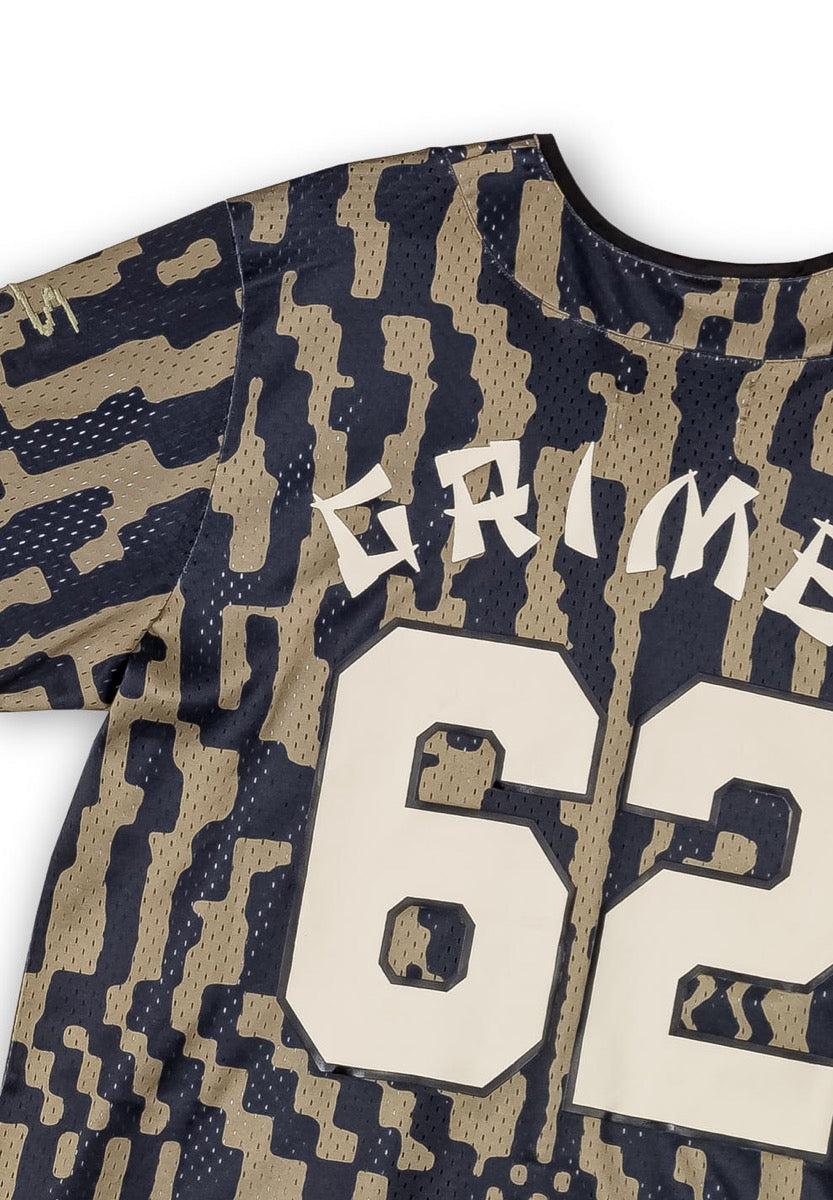 Grimey Lucky Dragon Black Mesh Baseball Jersey