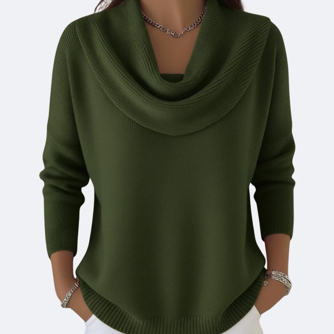Giulia | Jersey Acogedor con Cuello de Volantes