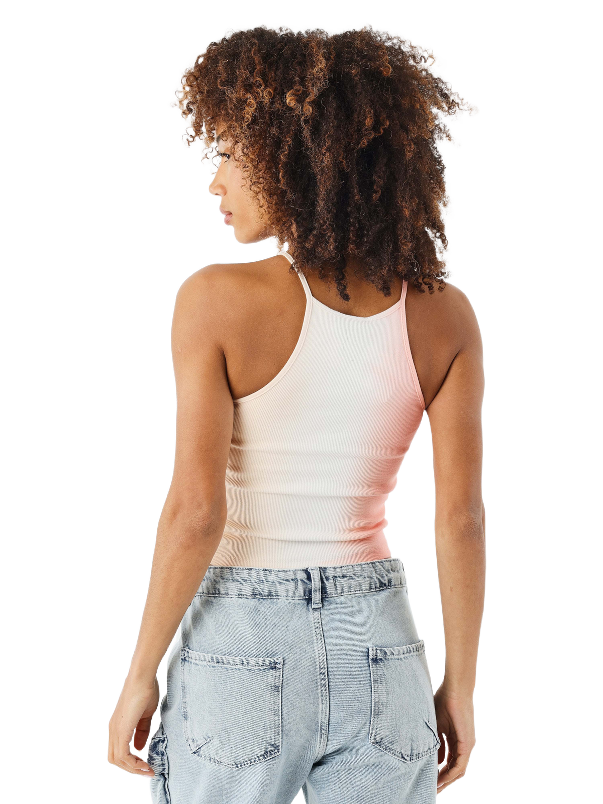 Peach Ombré Crop Top