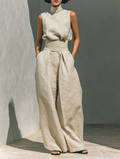 Conjunto Amara Minimalista Blusa y Pantalón Fluido