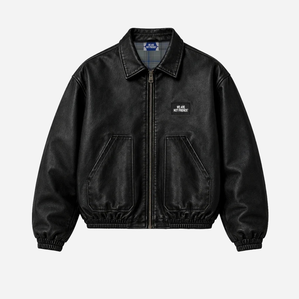 We Are Not Friends Boxy PU Jacket WANF-WI2615