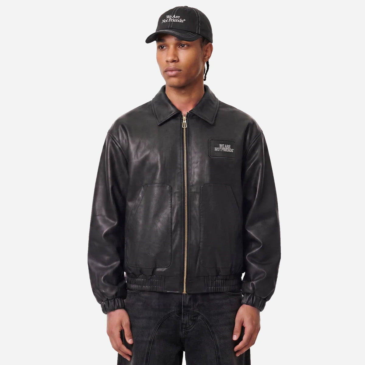 We Are Not Friends Boxy PU Jacket WANF-WI2615