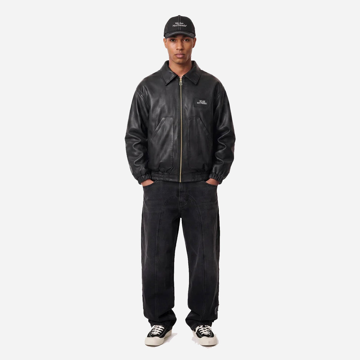 We Are Not Friends Boxy PU Jacket WANF-WI2615