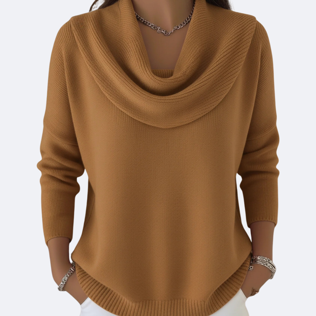 Giulia | Jersey Acogedor con Cuello de Volantes