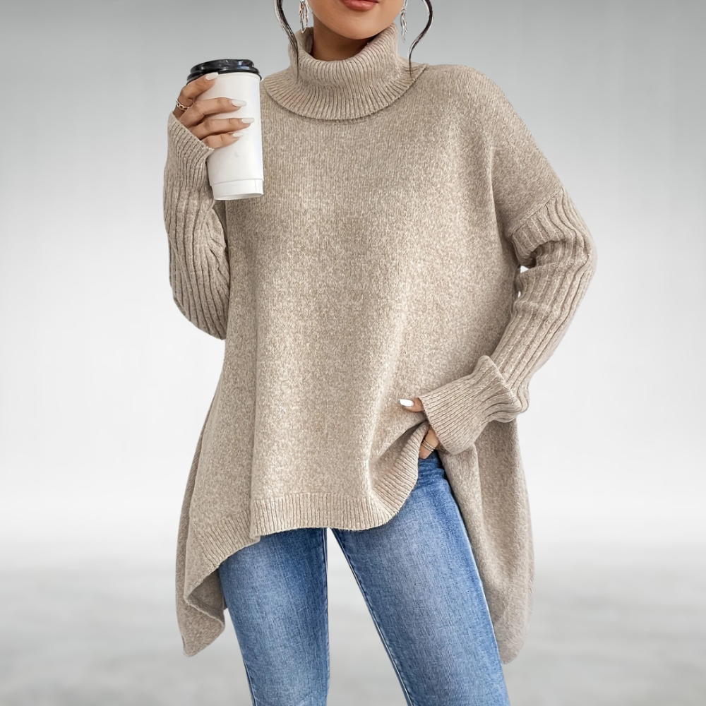 Jana | Jersey Elegante de Cuello Alto