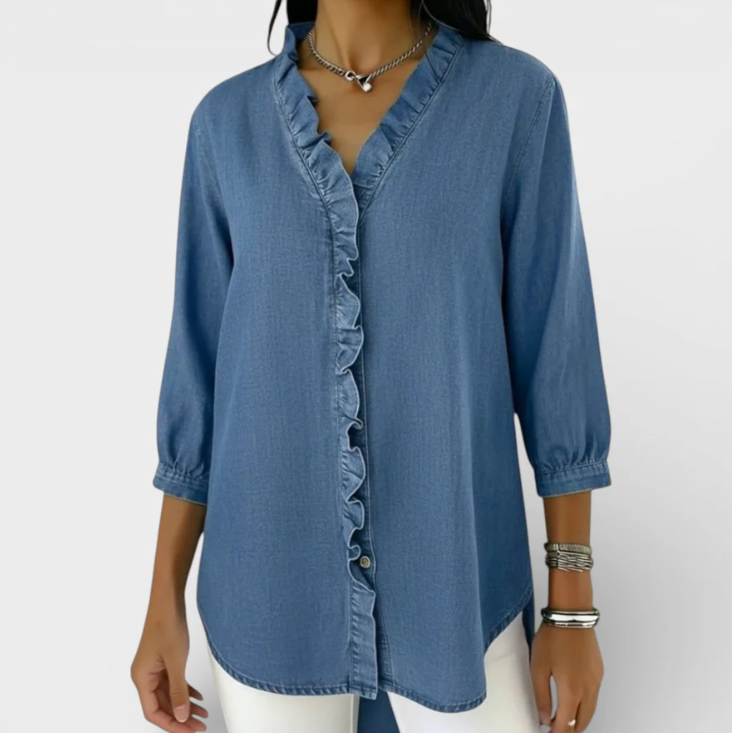 Mónica | Blusa Elegante con Volantes
