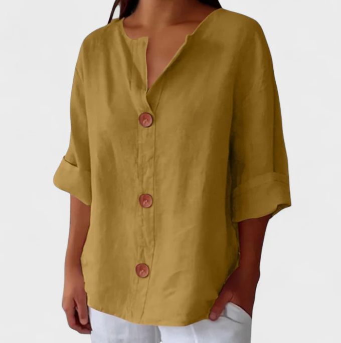 Linda | Blusa Casual de Lino