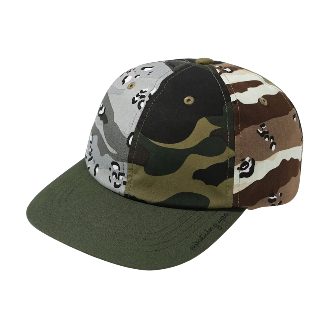 BAPE Mad Shark Crazy Camo Panel Cap Multi