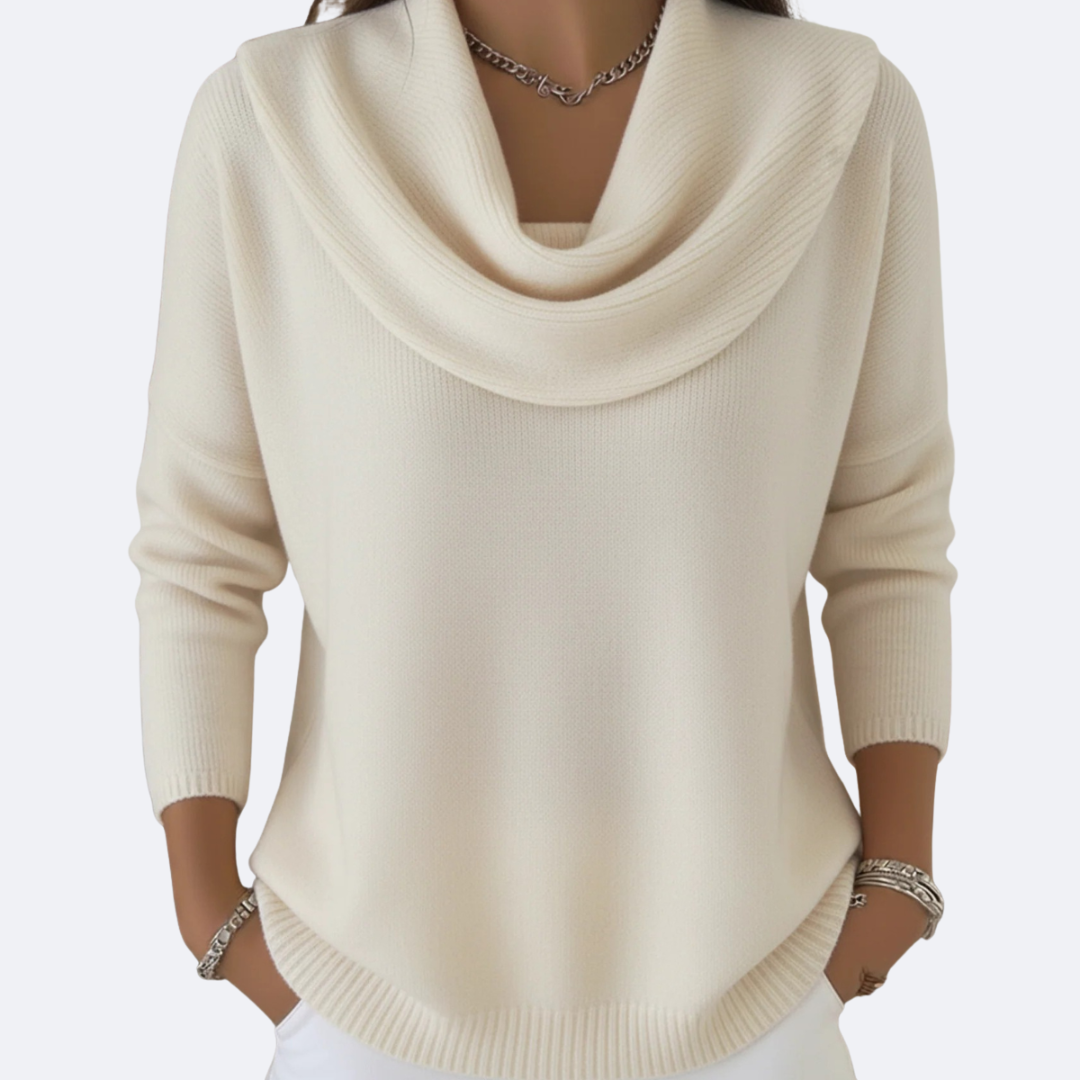 Giulia | Jersey Acogedor con Cuello de Volantes