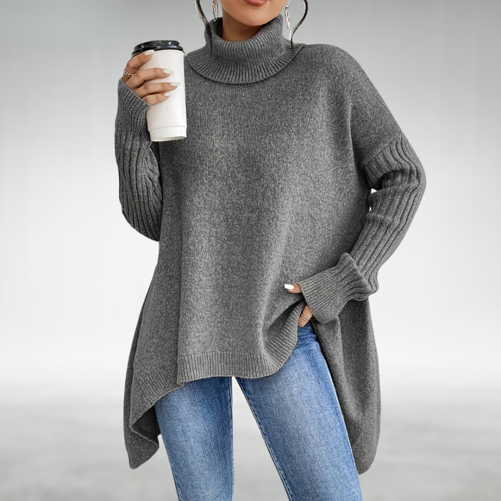 Jana | Jersey Elegante de Cuello Alto