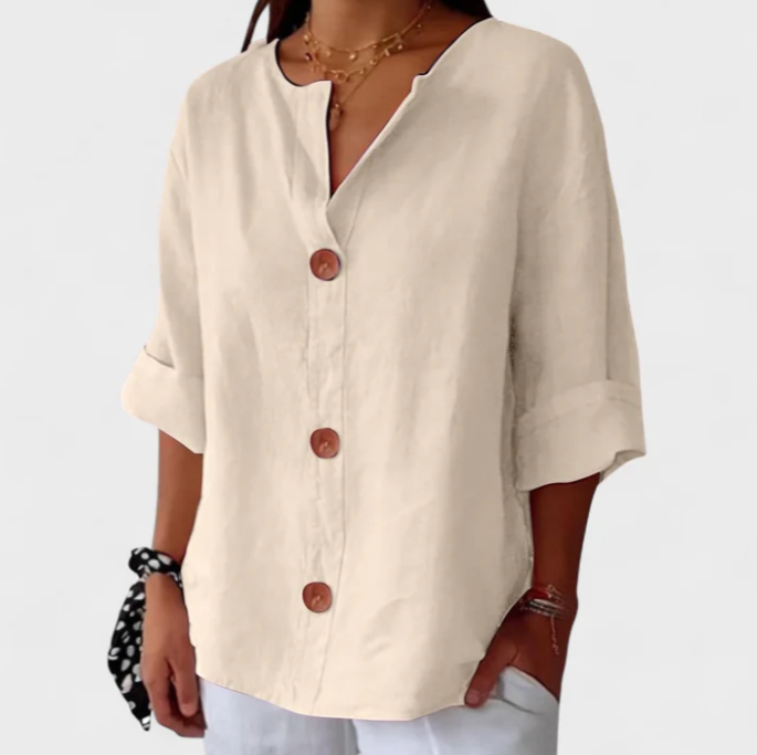 Linda | Blusa Casual de Lino