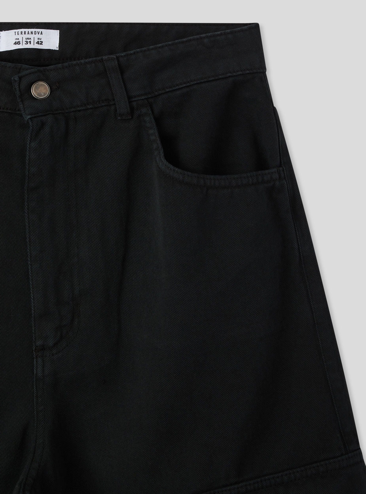 Super Baggy Black Cargo Shorts