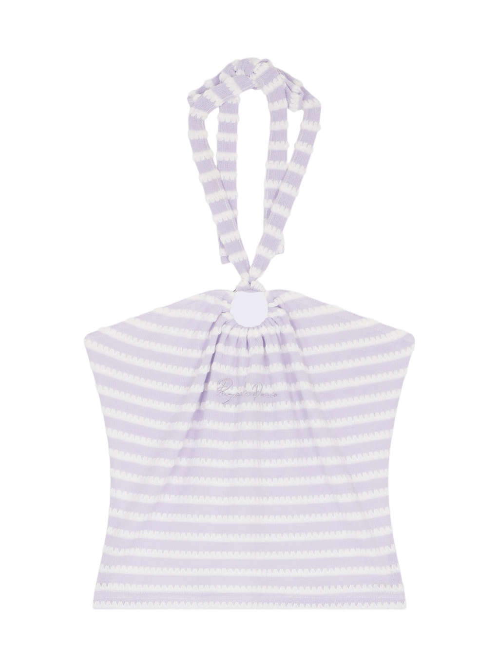 Crop Top Rayas Morado Jaspeado