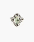 Mosswood Prehnite Toe Ring