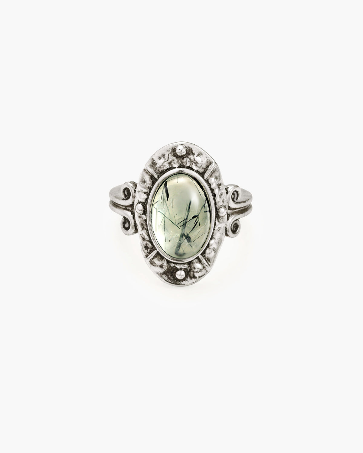 Mosswood Prehnite Toe Ring