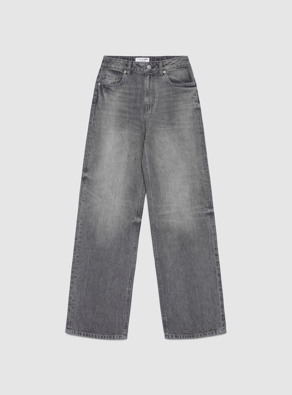 Vaqueros Pierna Ancha Gris Denim